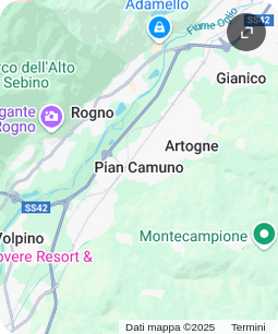 Mappa della posizione dell'allevamento Casa Tresoldi a Pian Camuno (BS)
